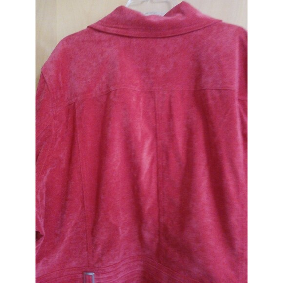 Christopher & Banks Women Longsleeve Jacket True Red Plus Size 3X Full Zip-Up - Picture 15 of 16